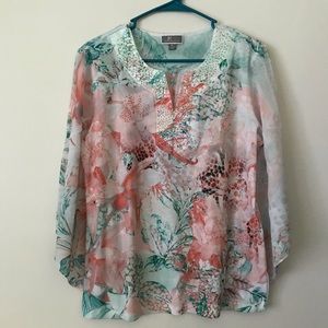 JM Collection top w/bling